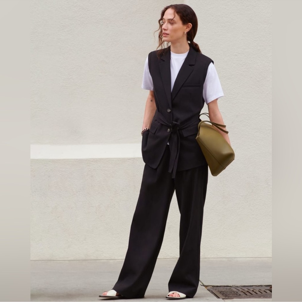 Everlane Black Wide Leg Pants